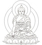 释迦牟尼佛矢量图