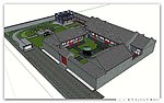 古建模型 四合院