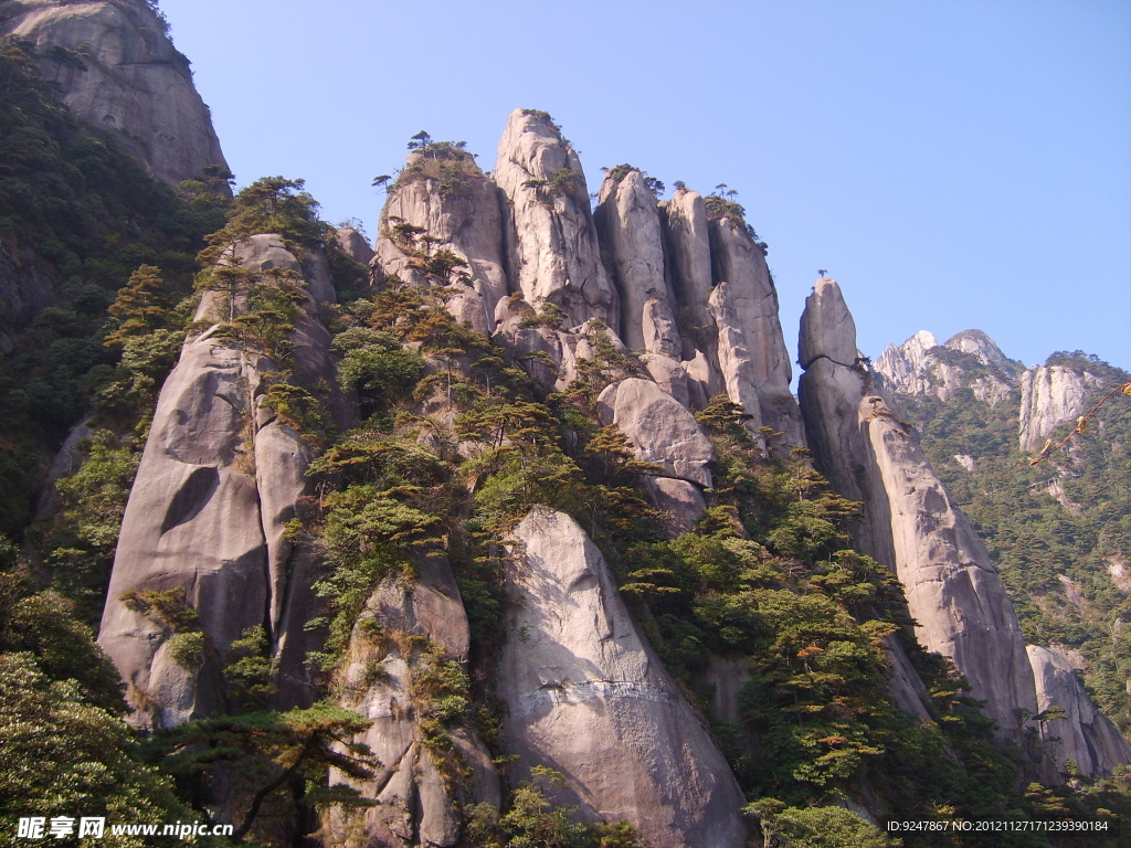 江西三清山五指峰