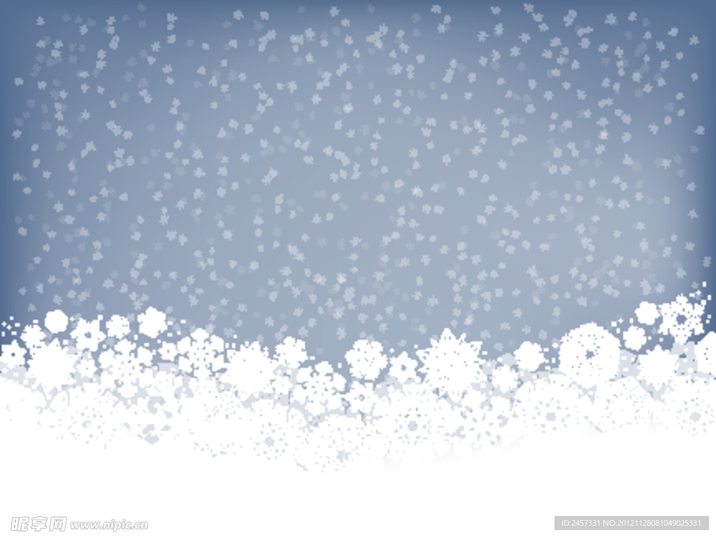 梦幻雪花背景