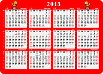 2013蛇年日历