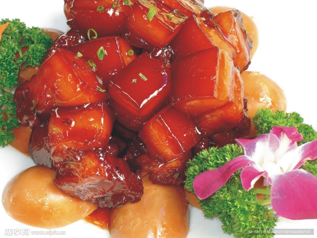 红烧黑毛猪肉