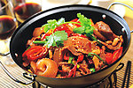 干锅带皮牛肉