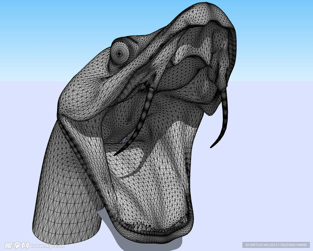 眼镜蛇3D模型