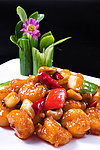 果仁风味虾球