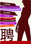 潮流服饰招聘海报