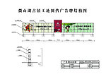 广告牌 结构图 正面 侧面 微山湖古镇工地围挡 房产广告牌结构图