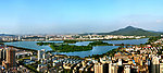 南京玄武湖紫金山