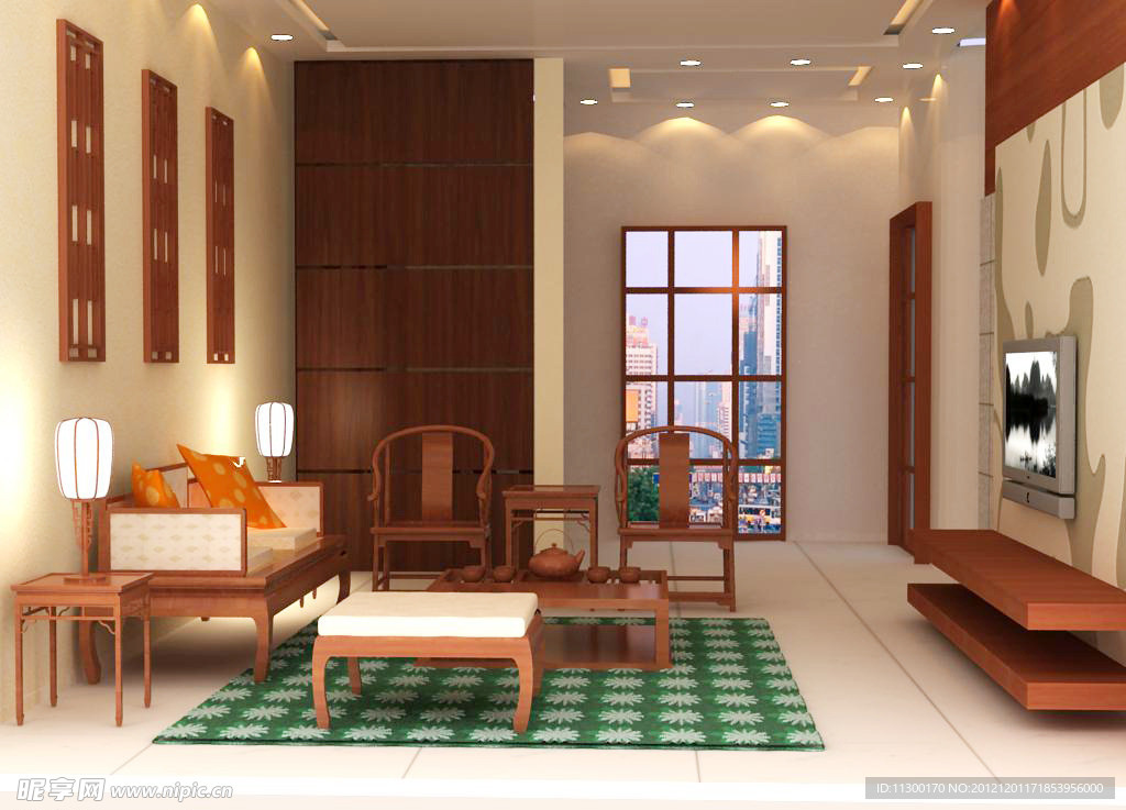 中式风格的客厅