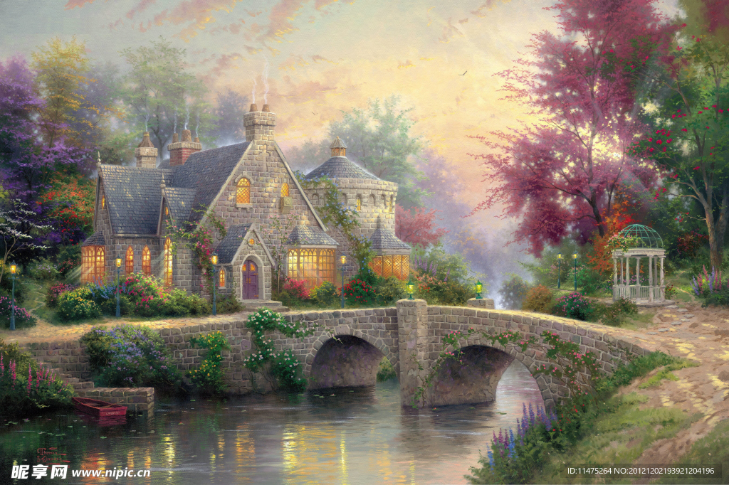 Thomas Kinkade 托马斯油画