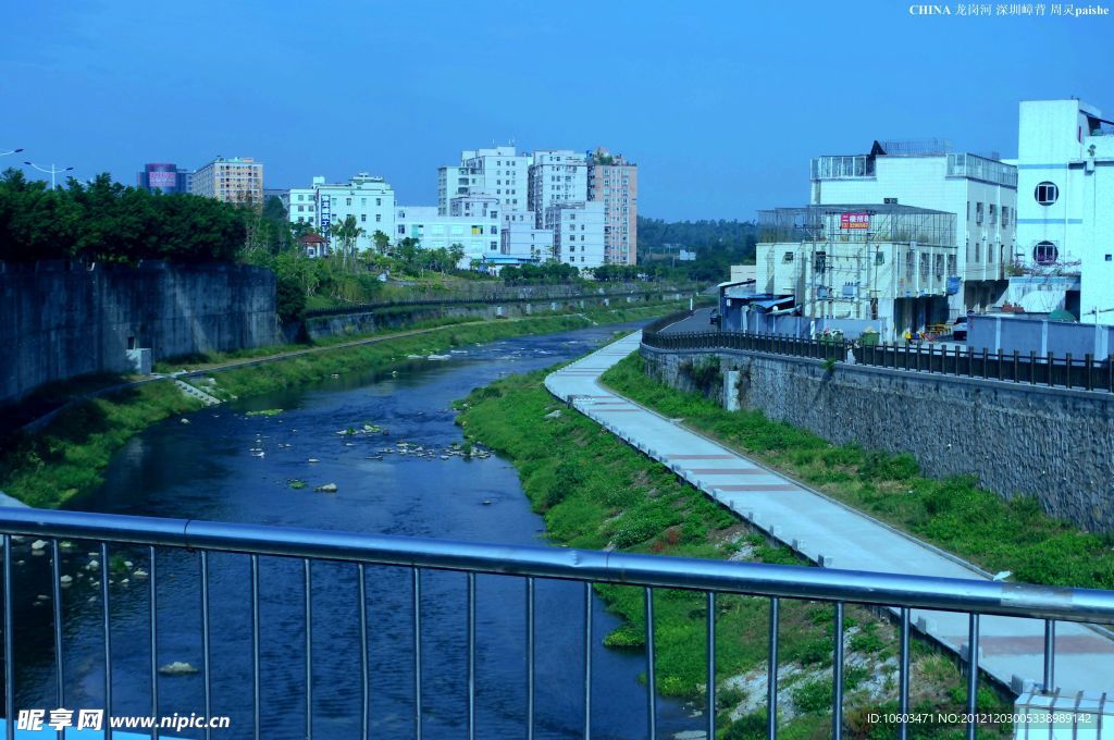 城市河流 园林建筑