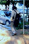 流浪者背影