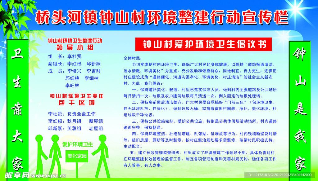 环境卫生宣传栏