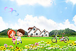 草地跳舞