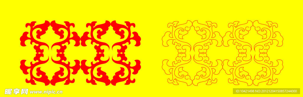 中国吉祥花纹