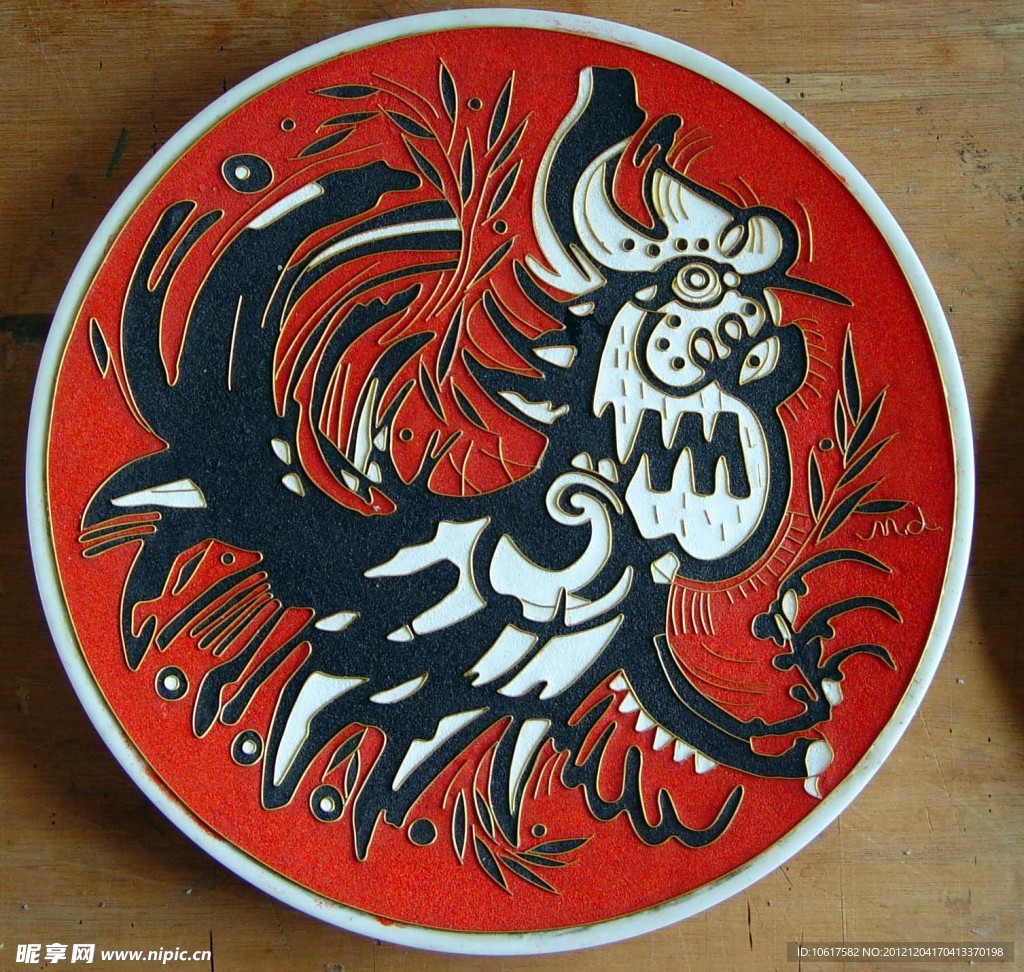 生肖工艺挂盘 鸡