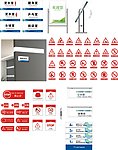 石油公司科室牌 禁止标识 迎宾牌效果图