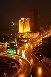 哈尔滨哈药路夜色
