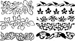 矢量 花纹 花边