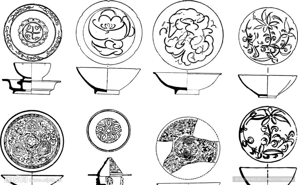 矢量 古典 花纹 花边