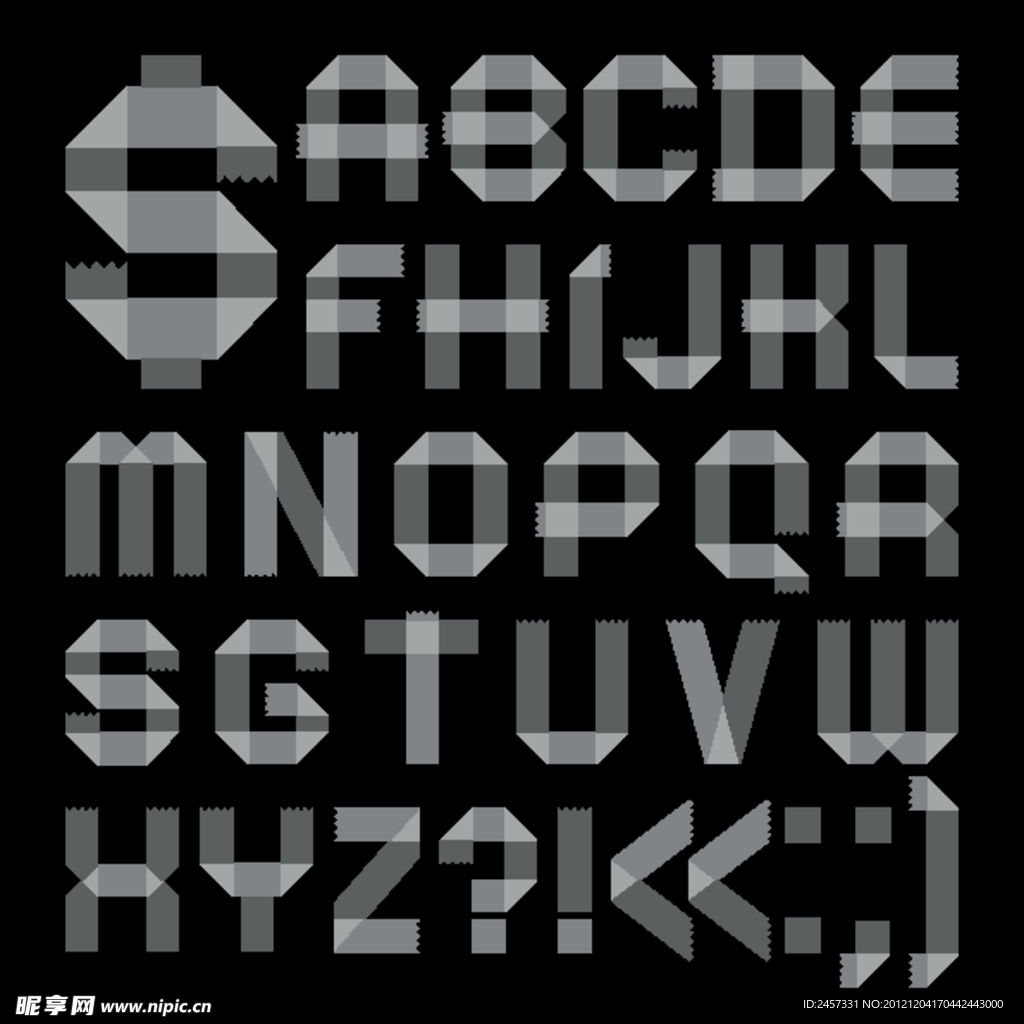 折纸字母