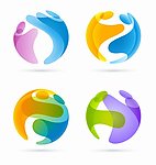 3d人形logo