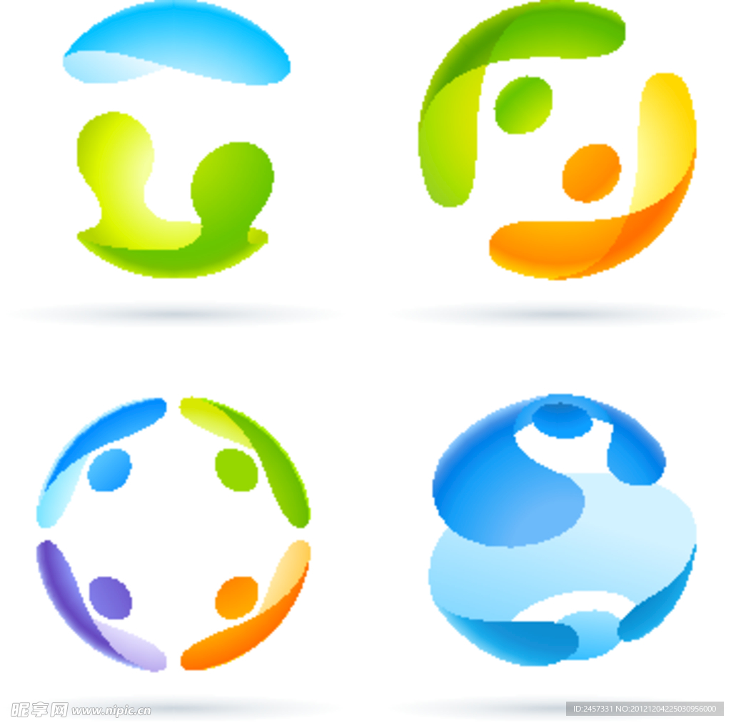 3d人形logo