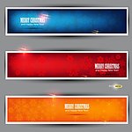 雪花圣诞banners 横幅