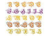 字母花纹