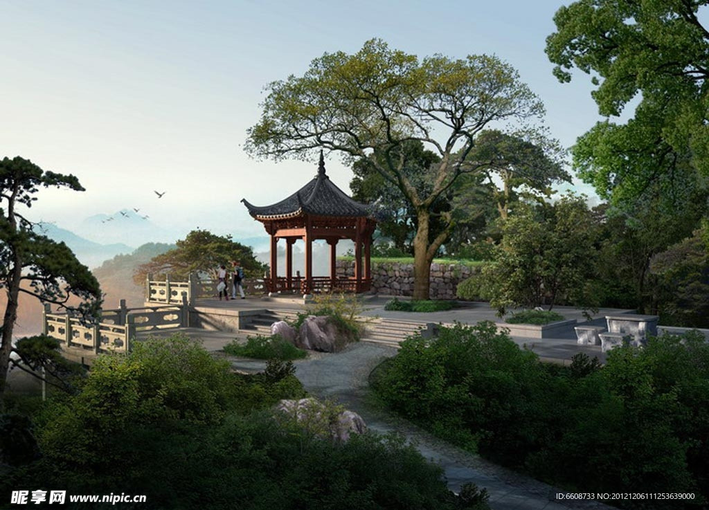 中式古典园林建筑