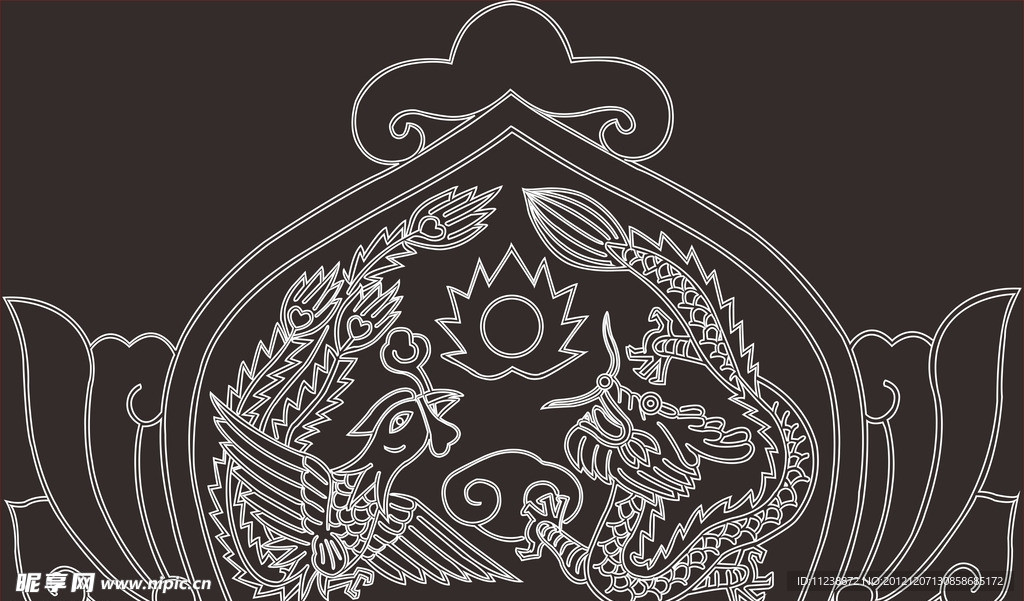 雕花图案