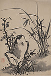 兰竹石图