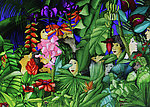 热带植物绘画