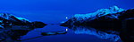 雪山夜色
