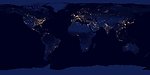 地球灯光夜景