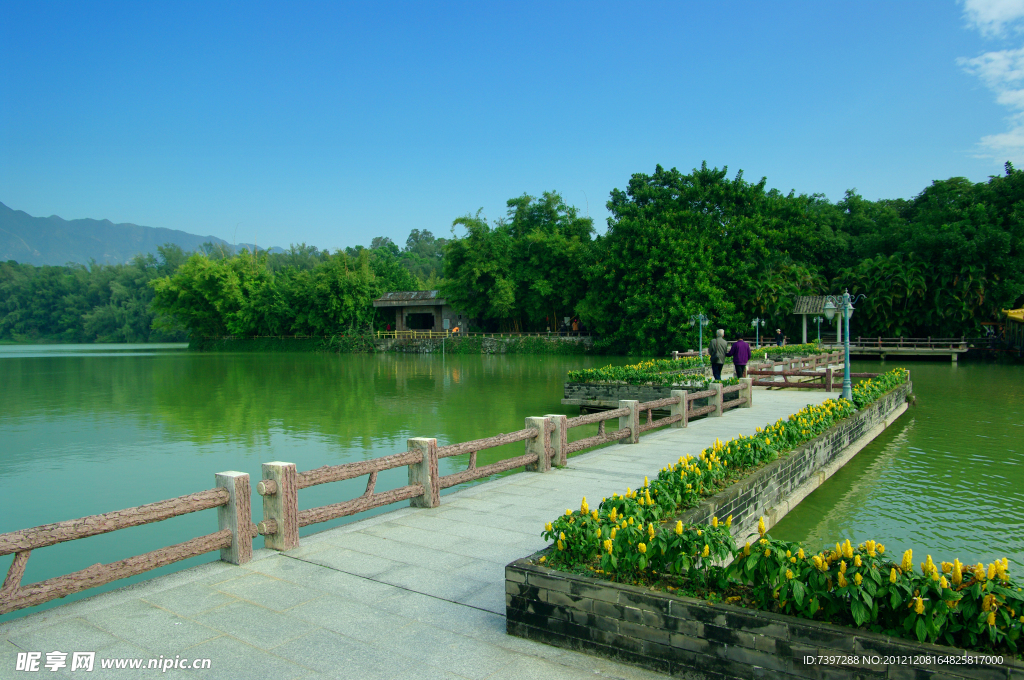 仙女湖 走道景色