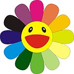 彩虹 笑脸 花