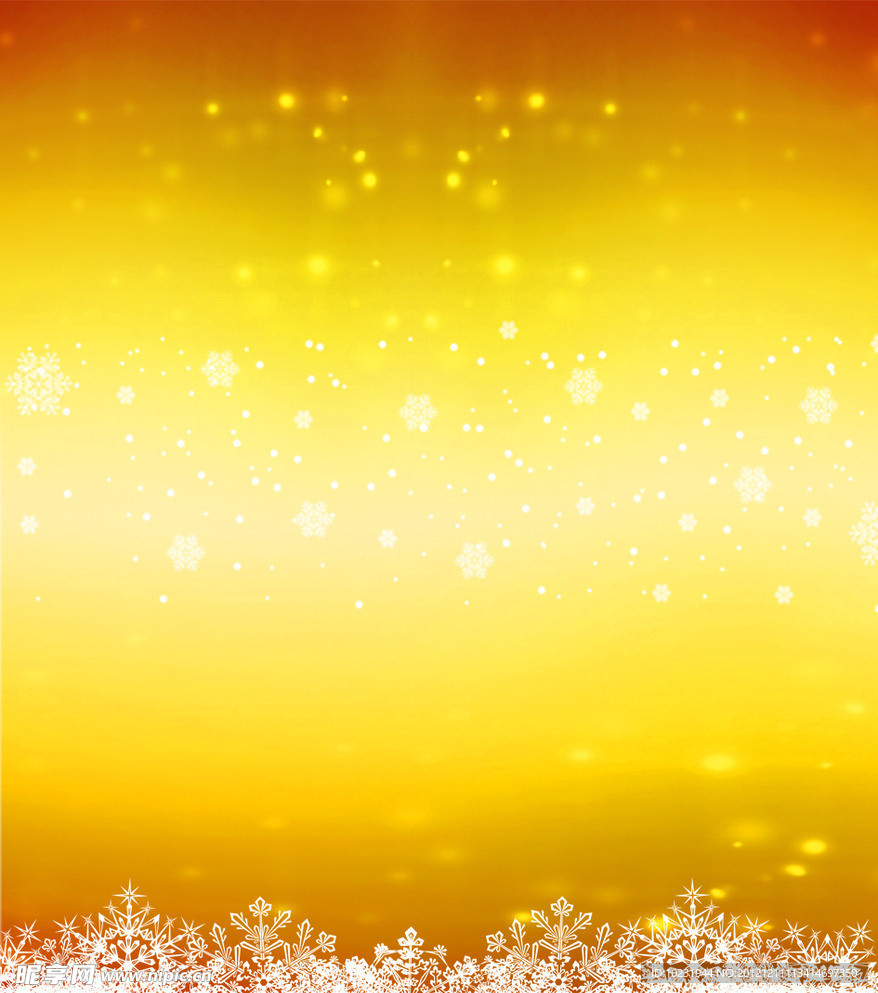 金色 雪花