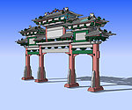 大牌坊3D模型