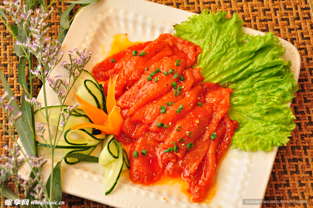 韩国料理番茄酱肉