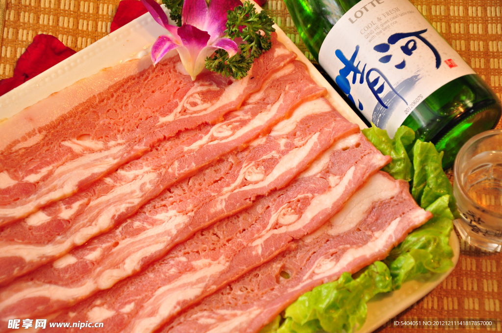 韩国料理烤羊肉