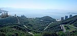 海边高山风光住宅建筑风景图