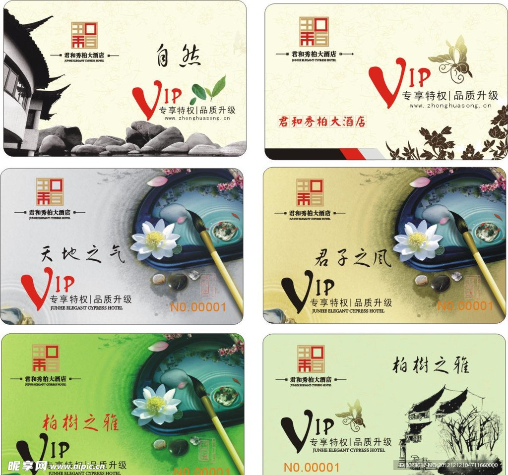 中国风vip会员卡