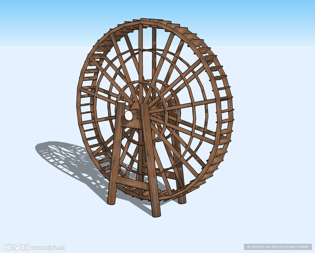 水车3D模型