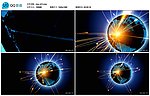 动态星球闪耀视频实拍素材