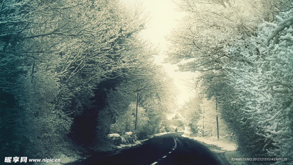 雪景城市