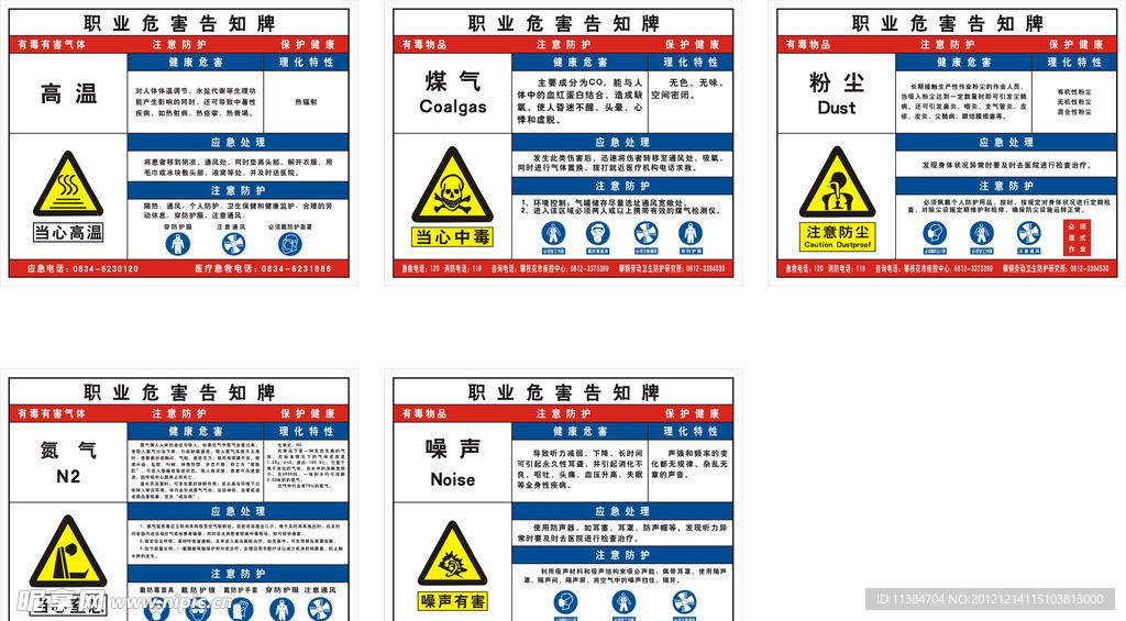 职业危害告知牌