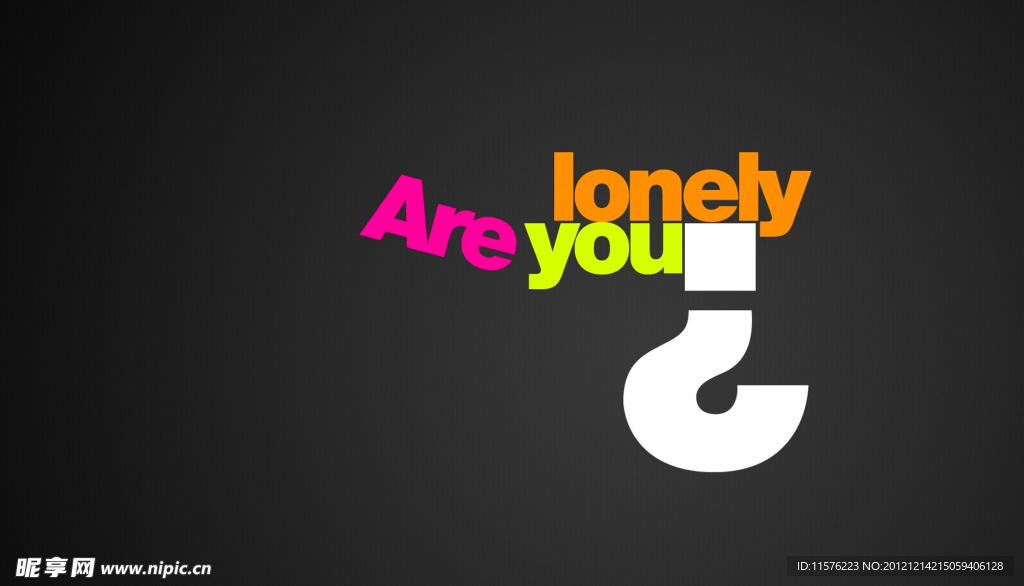 are you lonely 字母图片