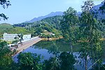 城市水库 绿色风景