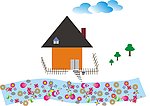 缤纷彩色小屋